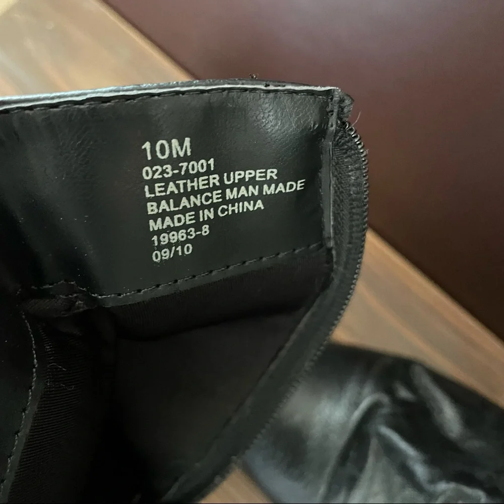 A.N.A. (Ana)  Black Leather Heeled Booties
